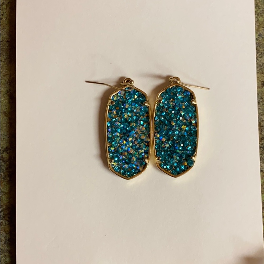 Boutique Druzy turquoise earrings